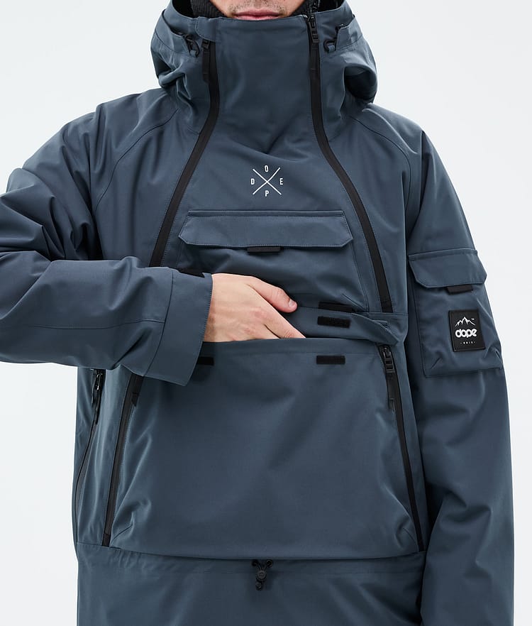 Dope Akin Snowboard Jacket Men Metal Blue, Image 8 of 9