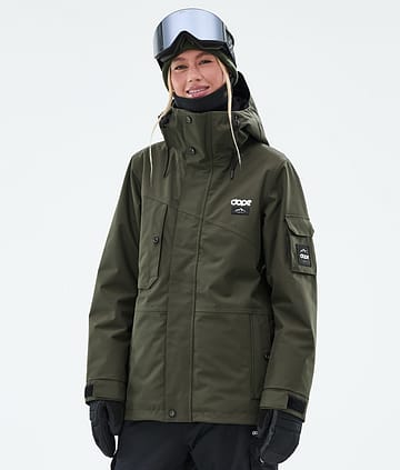 Adept W Snowboard Jacket Olive Green