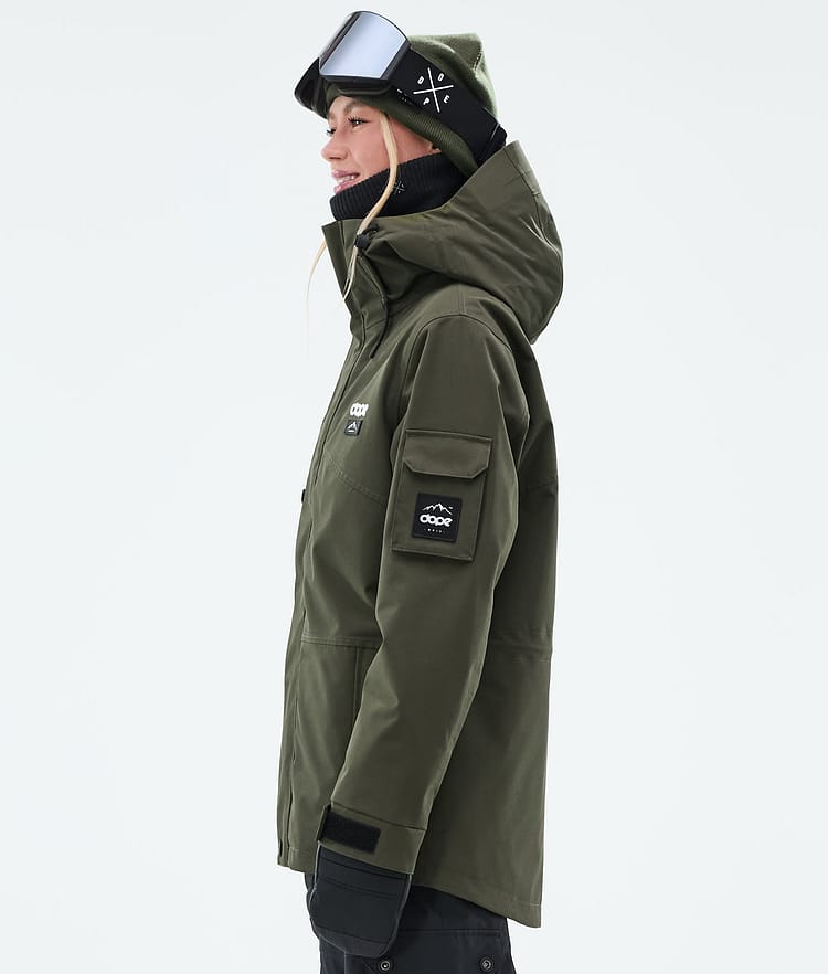 Dope Adept W Snowboard Jacket Women Olive Green, Image 5 of 9