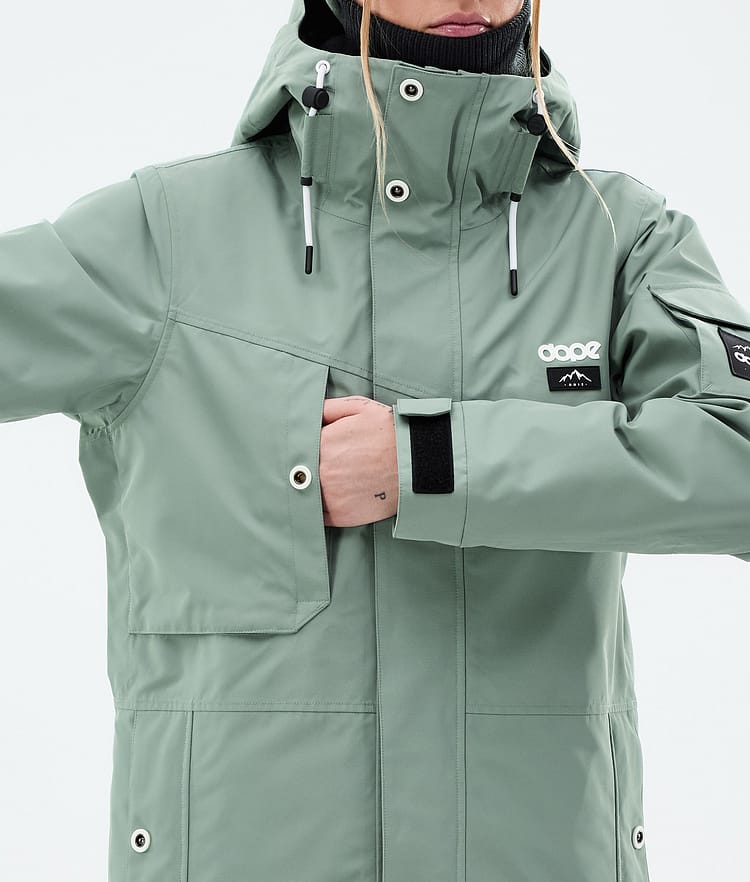 Dope Adept W Ski Jacket Women Faded Green, Image 8 of 9