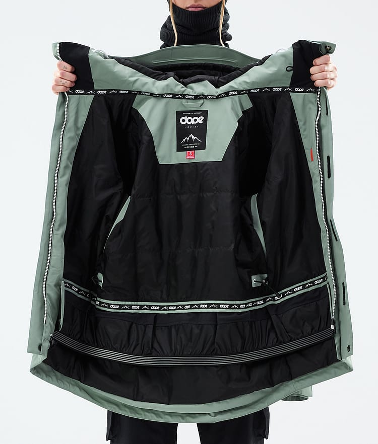 Dope Adept W Snowboard Jacket Women Faded Green, Image 9 of 9