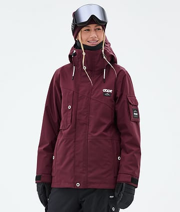 Adept W Snowboard Jacket Burgundy