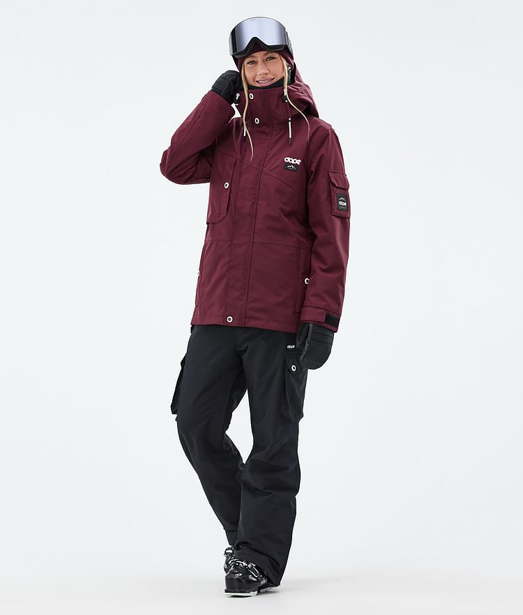 Dope Adept W Giacca Sci Donna Burgundy, Image 2 of 9
