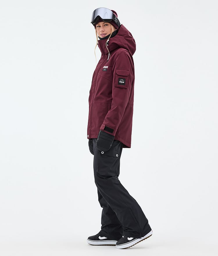 Dope Adept W Snowboard Jacket Women Burgundy, Image 3 of 9