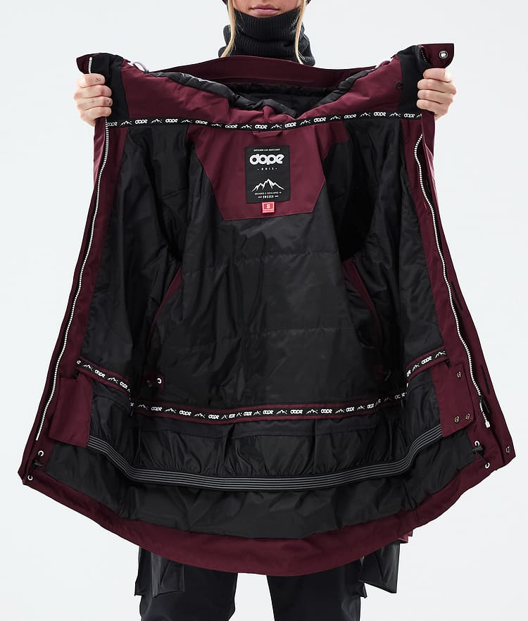 Dope Adept W Giacca Sci Donna Burgundy, Image 9 of 9