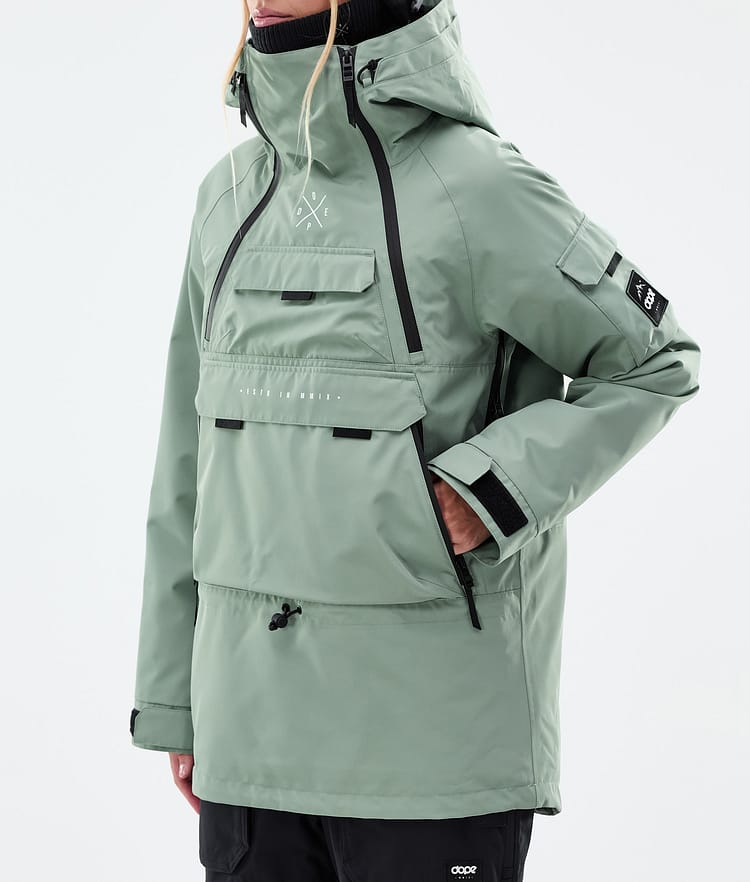 Dope Akin W Snowboard Jacket Women Faded Green, Image 7 of 9