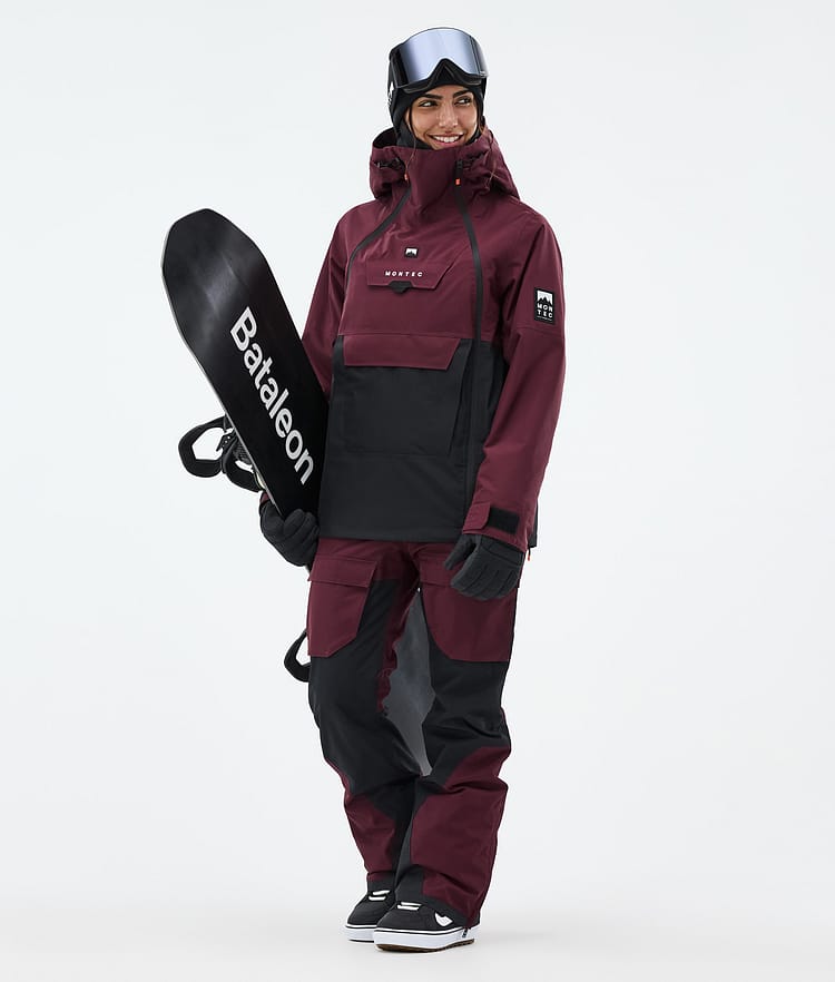 Montec Doom W Snowboard Jacket Women Burgundy/Black, Image 2 of 10