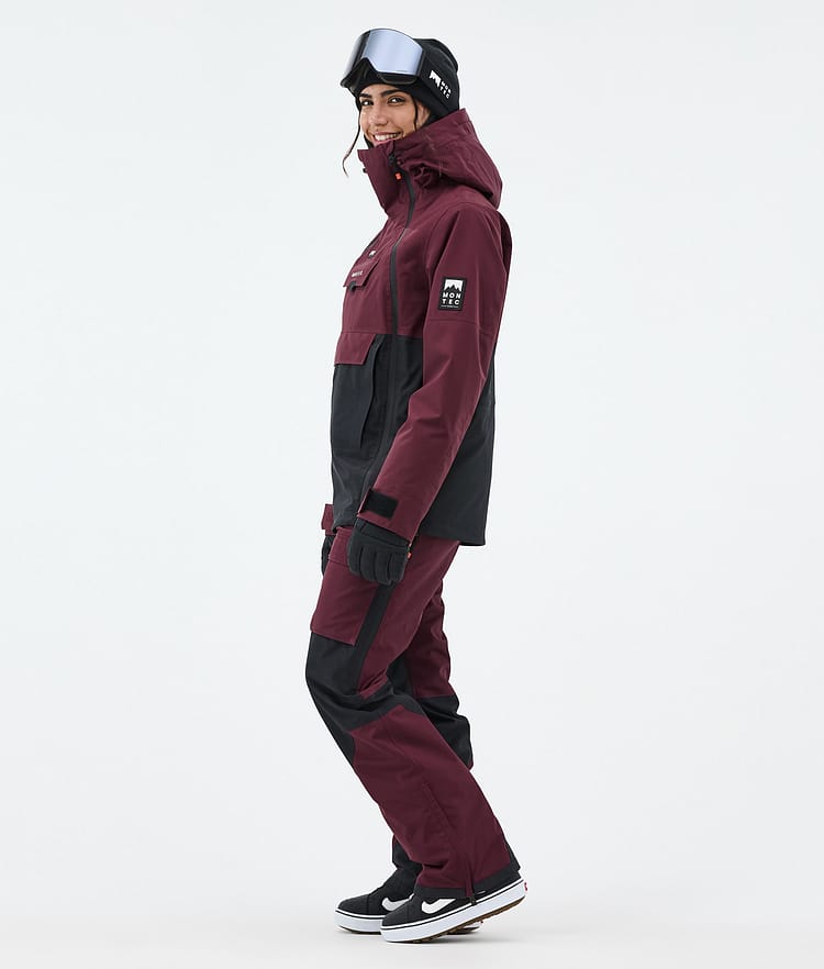Montec Doom W Snowboard Jacket Women Burgundy/Black, Image 3 of 10