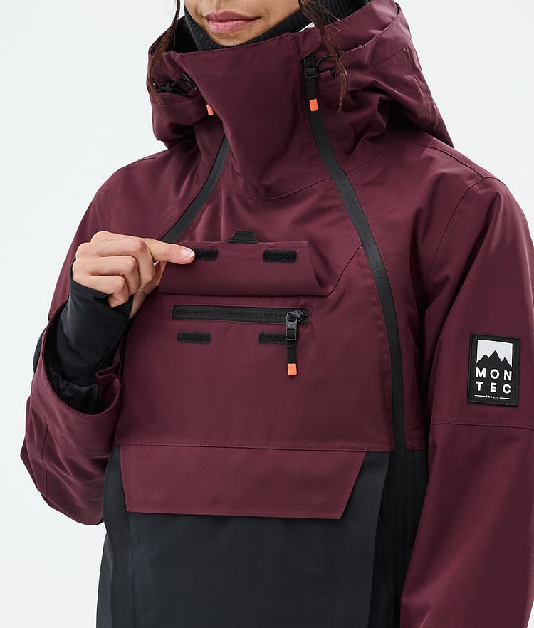 Doom W Ski Jacket Women Burgundy/Black, Image 9 of 10