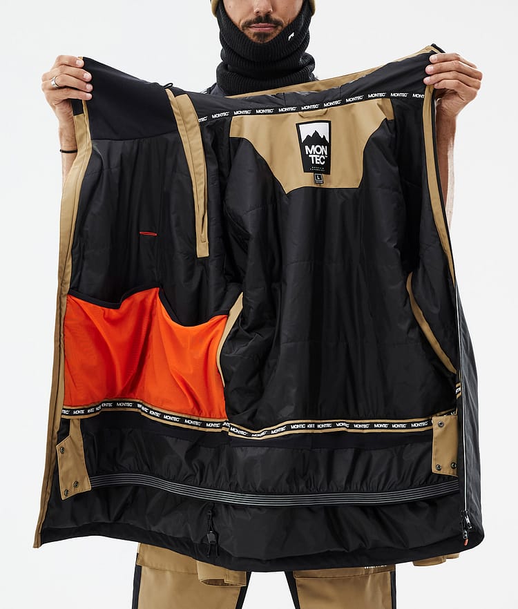Montec Doom Snowboard Jacket Men Gold/Black, Image 11 of 11