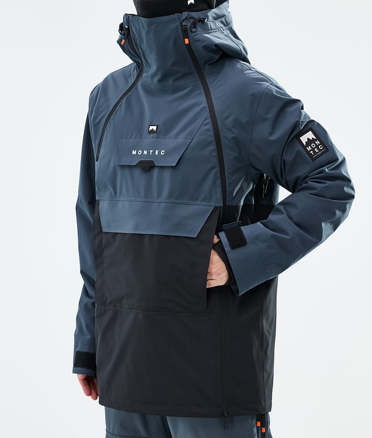 Montec Doom Snowboard Jacket Men Metal Blue/Black, Image 7 of 10