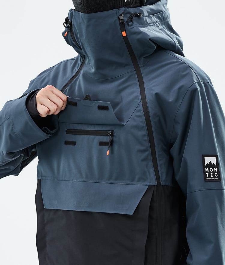 Montec Doom Snowboard Jacket Men Metal Blue/Black, Image 9 of 10