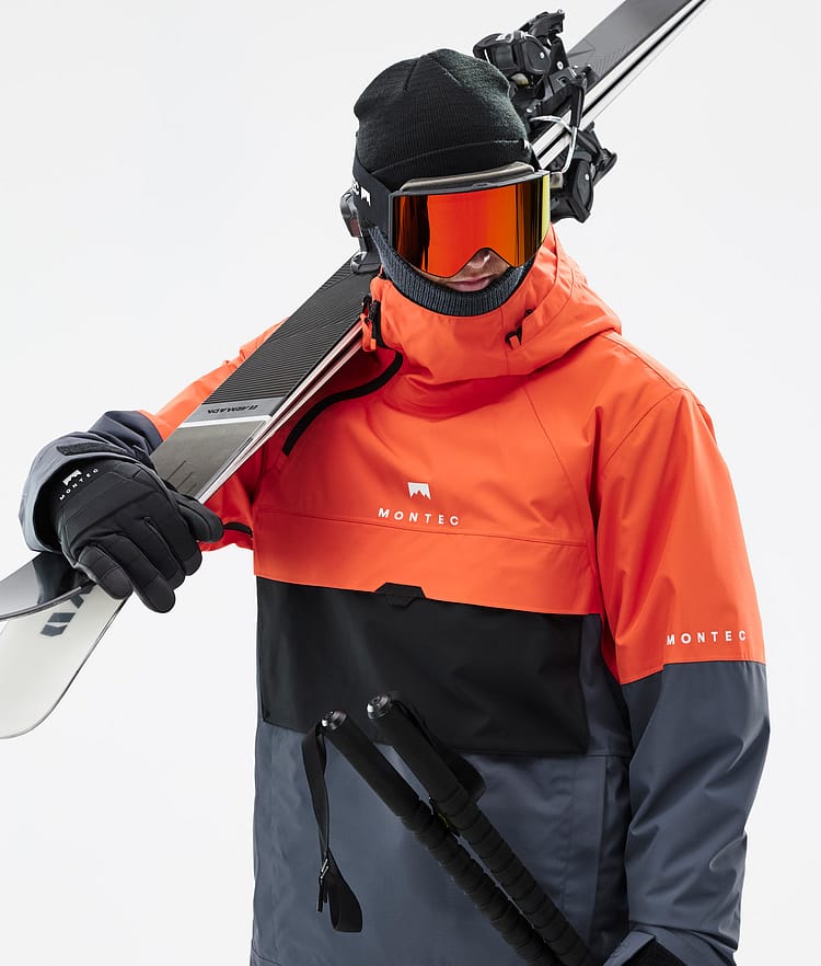 Montec Dune Laskettelutakki Miehet Orange/Black/Metal Blue, Image 2 of 9
