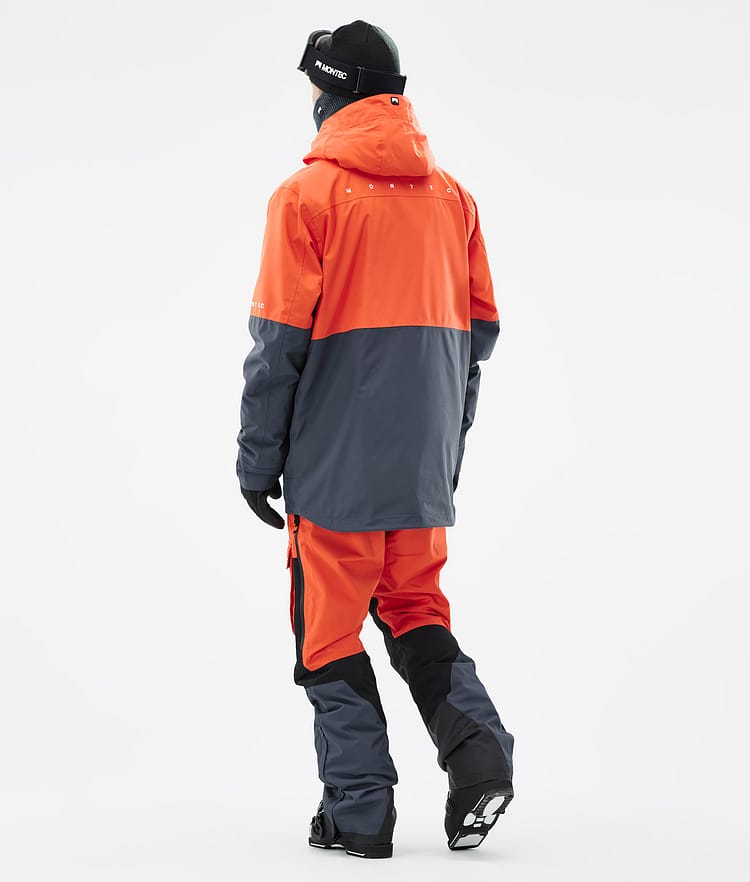 Montec Dune Laskettelutakki Miehet Orange/Black/Metal Blue, Image 5 of 9