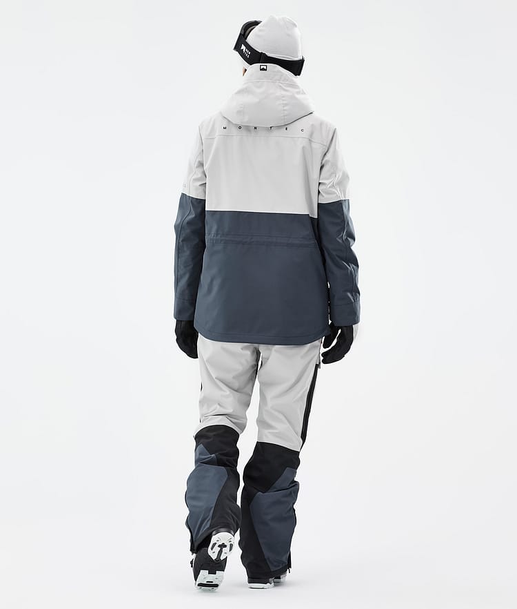 Montec Dune W Ski Jacket Women Light Grey/Black/Metal Blue, Image 5 of 9