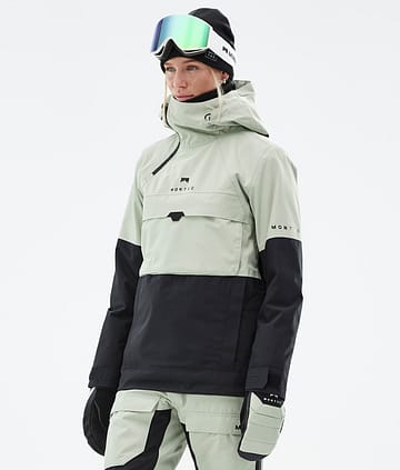 Dune W Snowboard Jacket Soft Green/Black