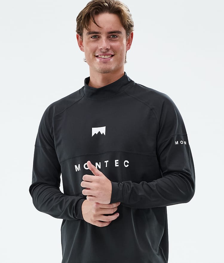 Montec Alpha Base Layer Top Men Black, Image 2 of 5