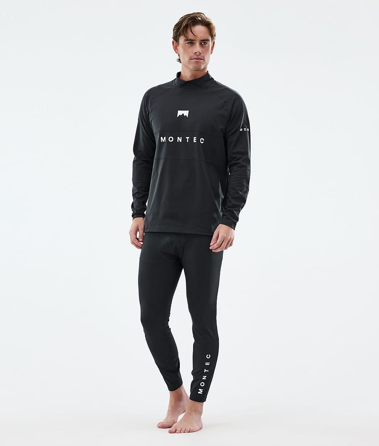Montec Alpha Base Layer Top Men Black, Image 3 of 5