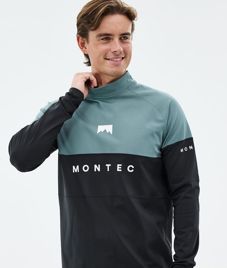 Montec Alpha Base Layer Top Men Atlantic/Black, Image 2 of 5
