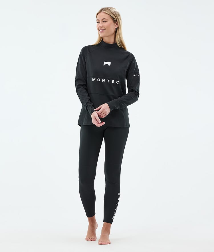 Montec Alpha W Base Layer Top Women Black, Image 3 of 5