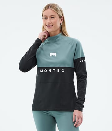 Montec Alpha W Base Layer Top Atlantic/Black