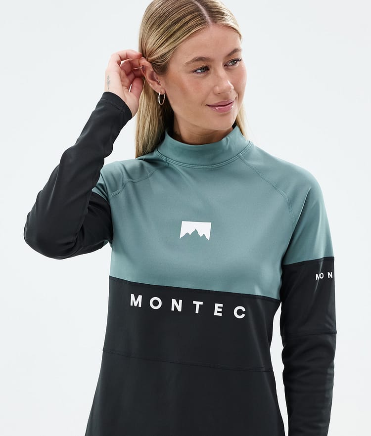 Montec Alpha W Base Layer Top Women Atlantic/Black, Image 2 of 5