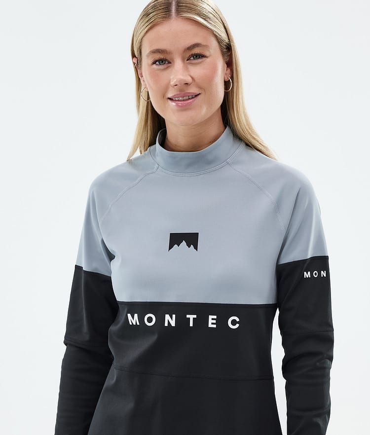Montec Alpha W Base Layer Top Women Soft Blue/Black, Image 2 of 5