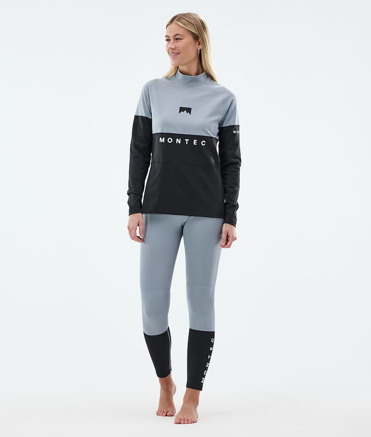 Montec Alpha W Base Layer Pant Women Soft Blue/Black, Image 3 of 7