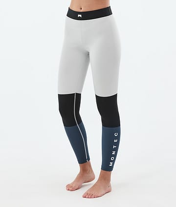 Montec Alpha W Base Layer Pant Light Grey/Black/Metal Blue