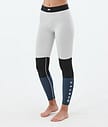 Montec Alpha W Base Layer Pant Women Light Grey/Black/Metal Blue