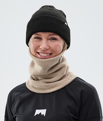 Classic Knitted 22 Facemask Sand