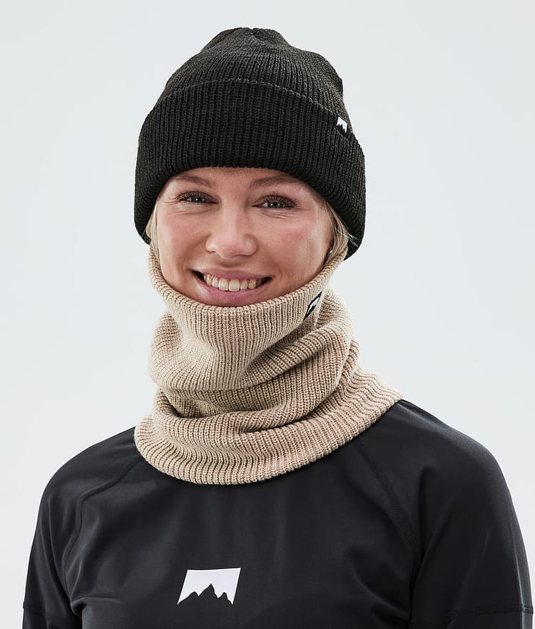 Classic Knitted 22 Facemask Sand, Image 3 of 3
