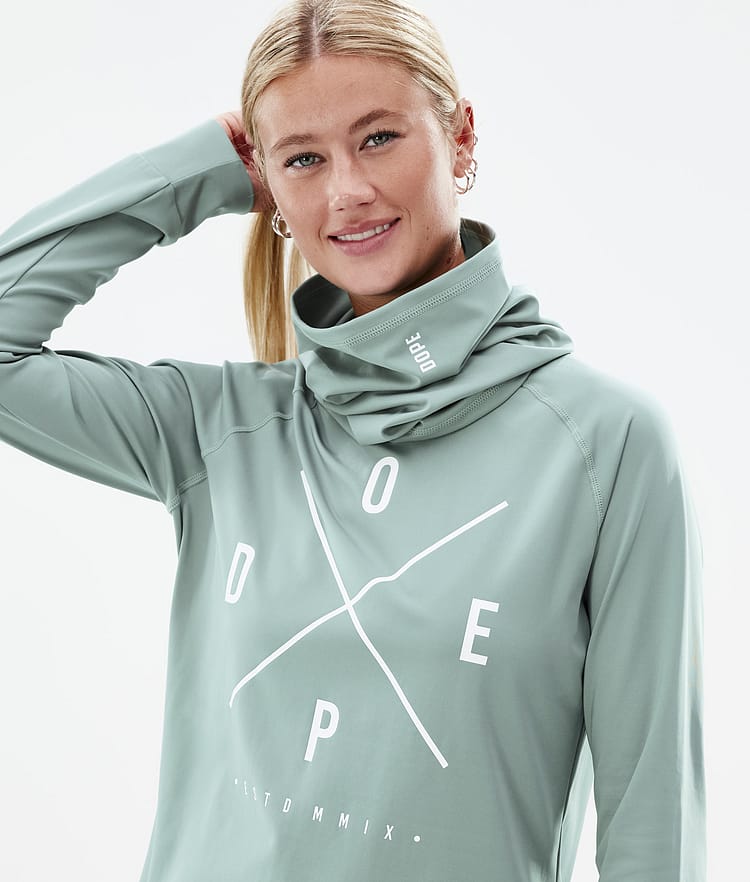 Dope Snuggle W 22 Base Layer Top Women 2X-Up Faded Green, Image 2 of 6