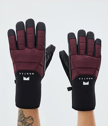 Montec Kilo 22 Ski Gloves Burgundy