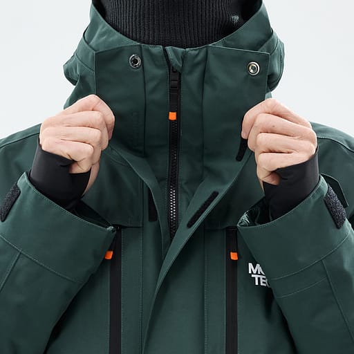 Front Zipper with Double Plackets