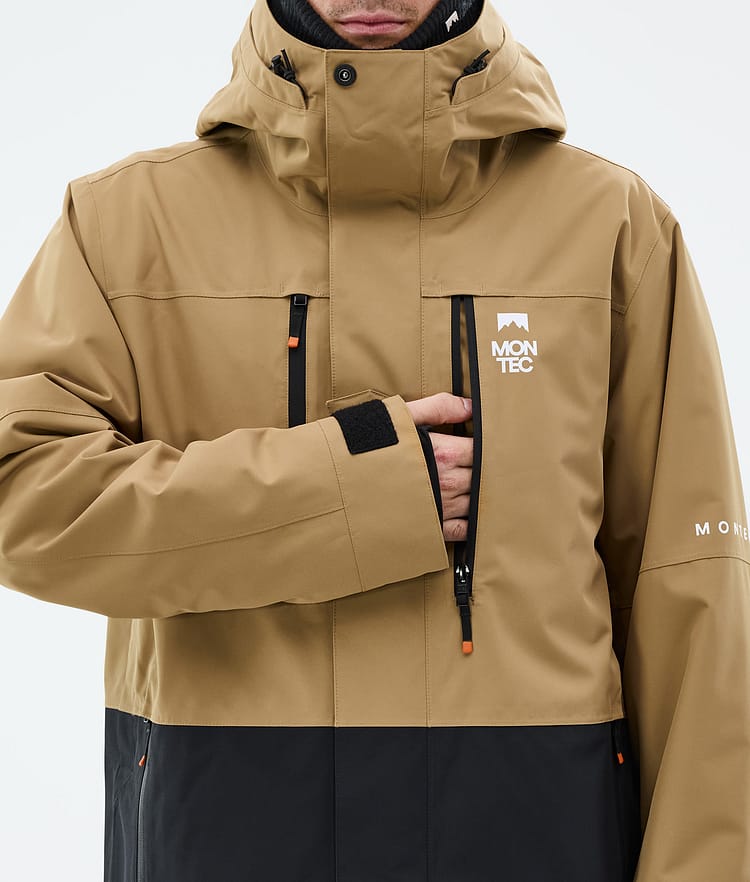 Montec Fawk Snowboard Jacket Men Gold/Black, Image 8 of 9