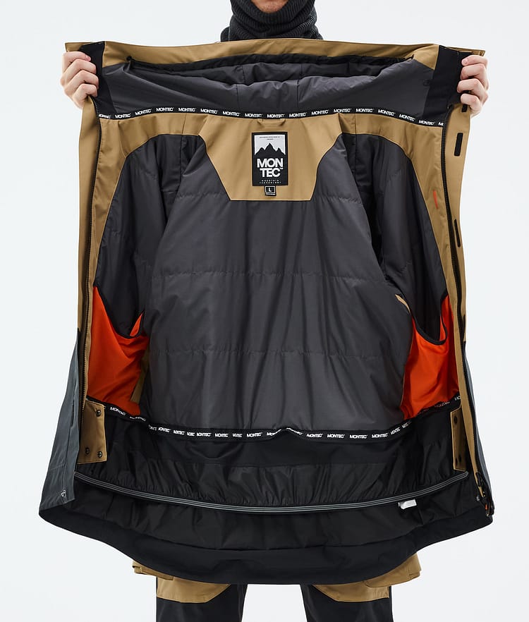 Montec Fawk Ski Jacket Men Gold/Black, Image 9 of 9