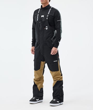 Montec Fawk Snowboard Pants Black/Gold Renewed