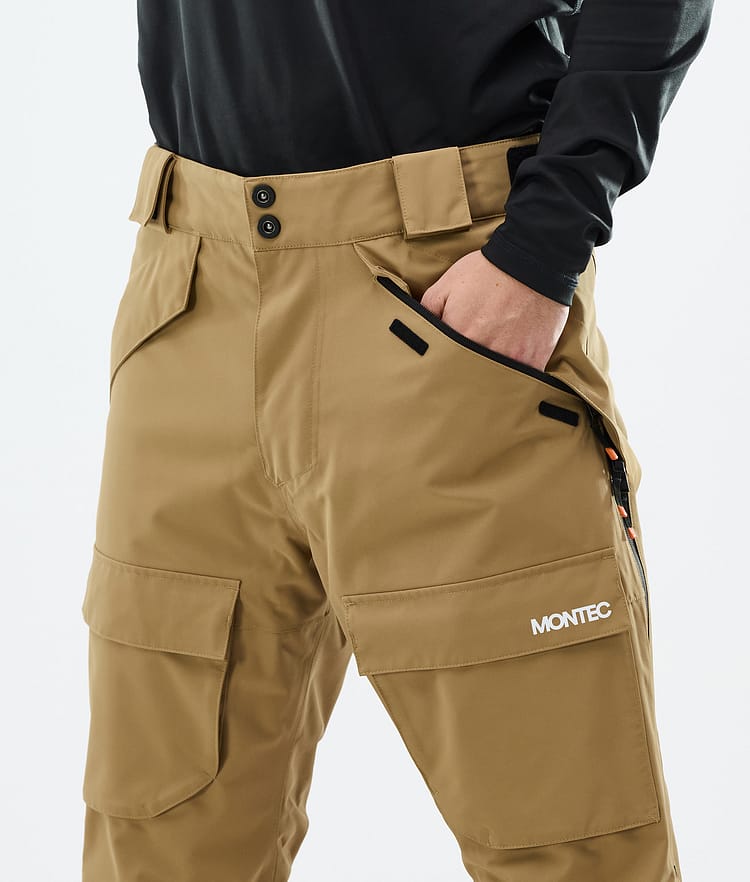 Montec Kirin Snowboard Pants Men Gold, Image 4 of 5