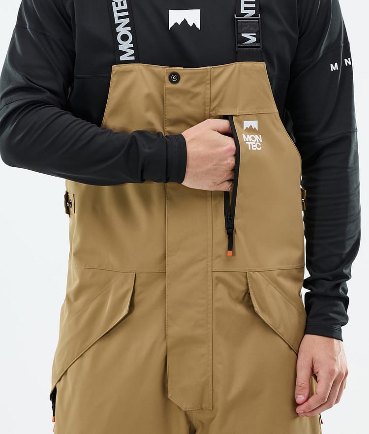 Montec Fawk Snowboard Pants Men Gold/Black, Image 6 of 7