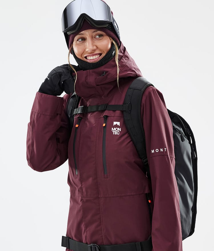 Montec Fawk W Ski jas Dames Burgundy, Image 2 of 10