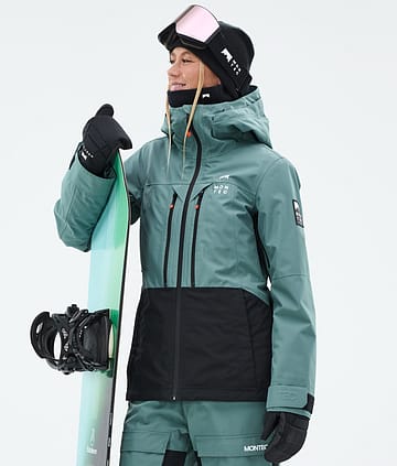 Moss W Snowboard Jacket Atlantic/Black