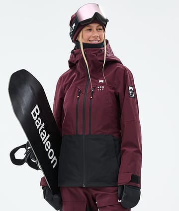Moss W Snowboard Jacket Burgundy/Black