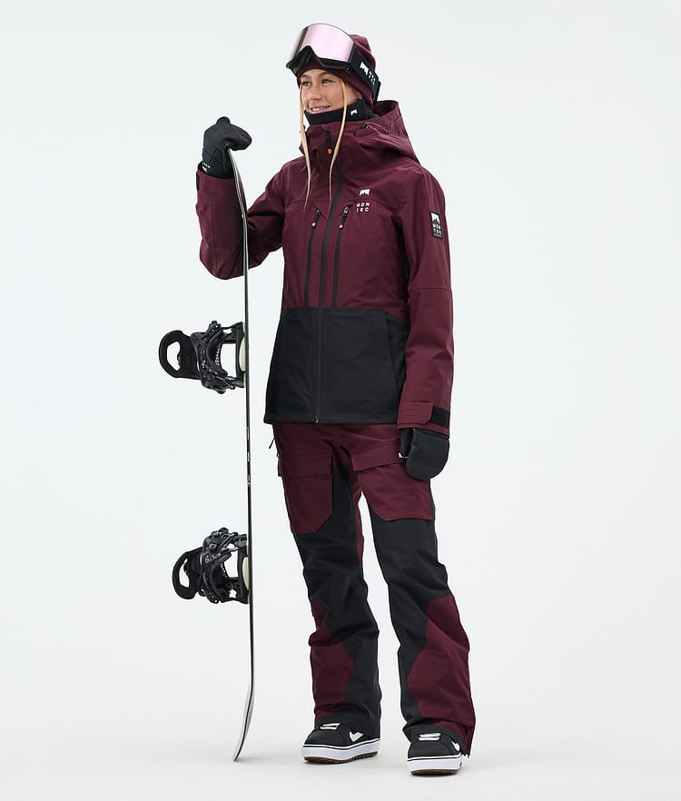 Montec Moss W Snowboard Jacket Women Burgundy/Black, Image 2 of 9
