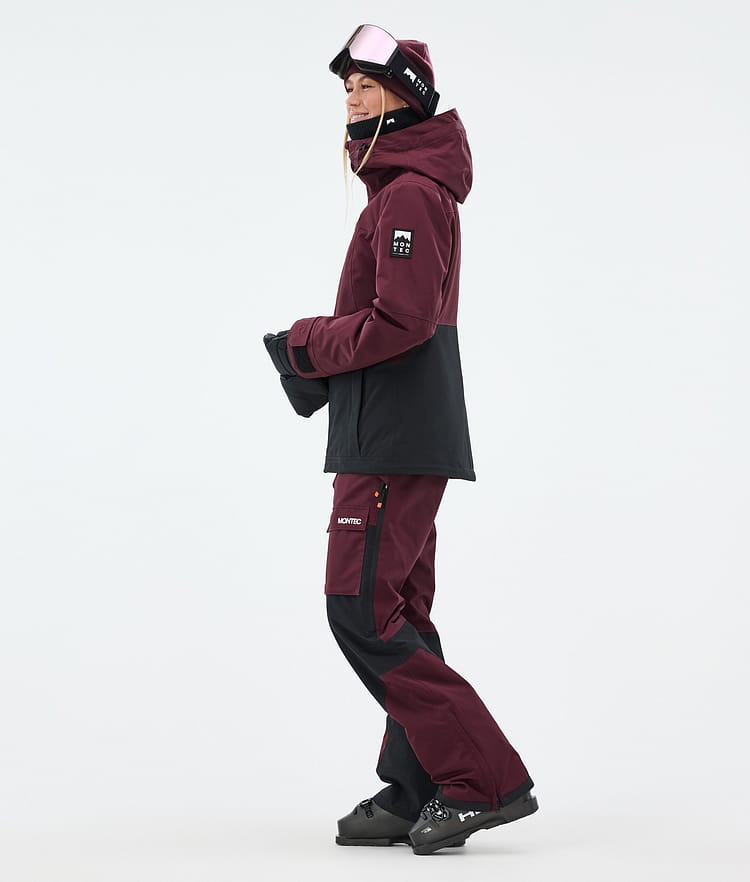 Montec Moss W Laskettelutakki Naiset Burgundy/Black, Image 3 of 9
