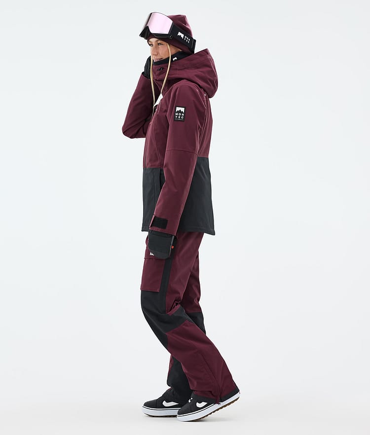 Montec Moss W Snowboard Jacket Women Burgundy/Black, Image 3 of 9