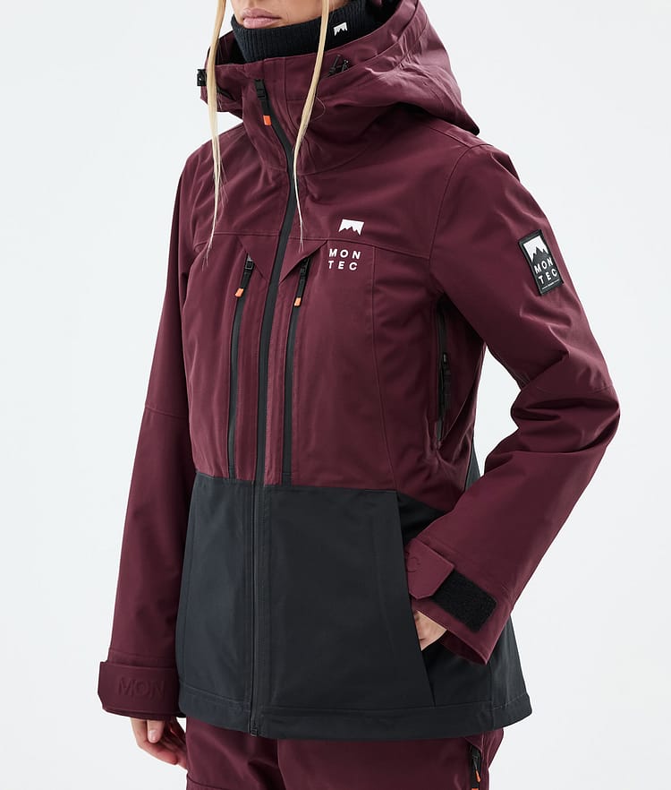 Montec Moss W Snowboard Jacket Women Burgundy/Black, Image 7 of 9