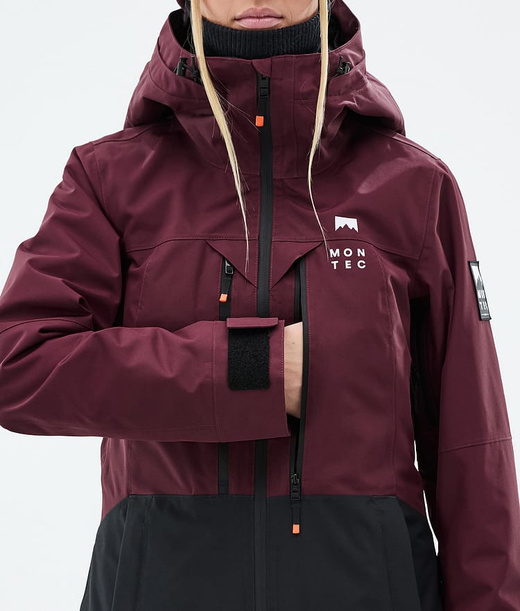 Montec Moss W Snowboard Jacket Women Burgundy/Black, Image 8 of 9