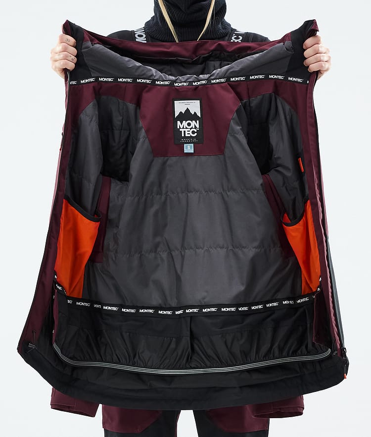 Montec Moss W Snowboard Jacket Women Burgundy/Black, Image 9 of 9