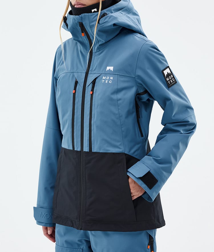 Montec Moss W Snowboard Jacket Women Blue Steel/Black, Image 7 of 9
